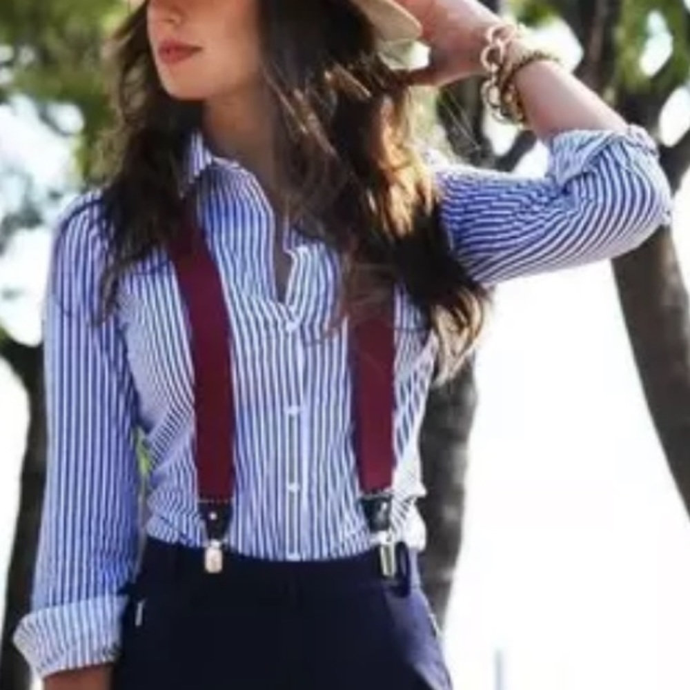 NWT Jones New York Oxford Button Down work shirt size Medium